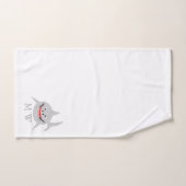 Shark Design Monogrammed Bad Handdoek (Handdoek)