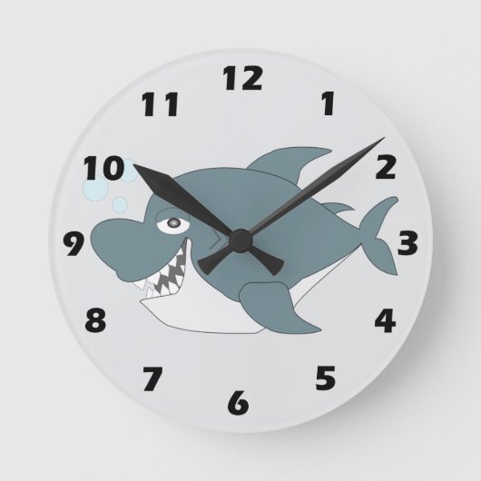 Shark Design Ronde Klok (Voorkant)