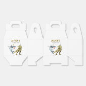 Shark & Dino Birthday Party Bedankdoosjes (Ongevouwen)