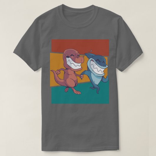  Shark Dinosaur Pullover (Design voorkant)