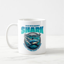 Shark Dive met respect Koffiemok