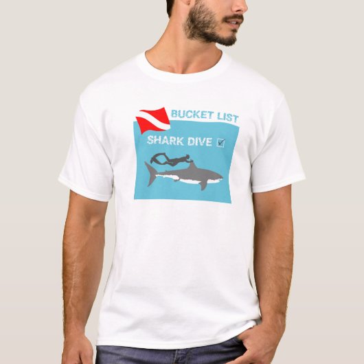 Shark Dive T-Shirt uit Bucket List (Voorkant)