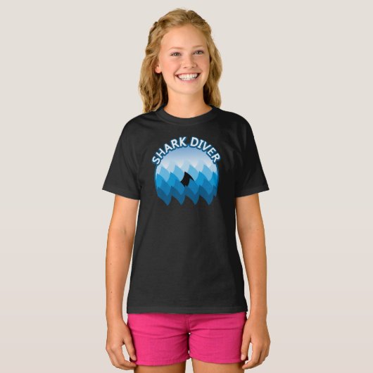 Shark Diver T-Shirt (Voorkant volledig)