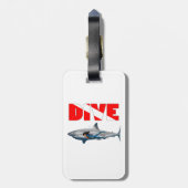 Shark Diving Bagagelabel (Achterkant verticaal)