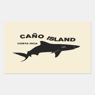 Shark Diving Caño Island - Costa Rica Rechthoekige Sticker