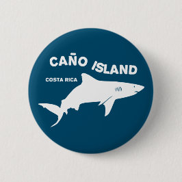Shark Diving Caño Island - Costa Rica Ronde Button 5,7 Cm