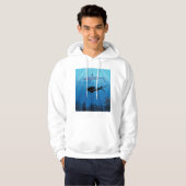 Shark Diving Scuba Diver Hoodie (Voorkant volledig)