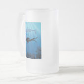 Shark Diving Scuba Diver Matglas Bierpul (Voorkant links)