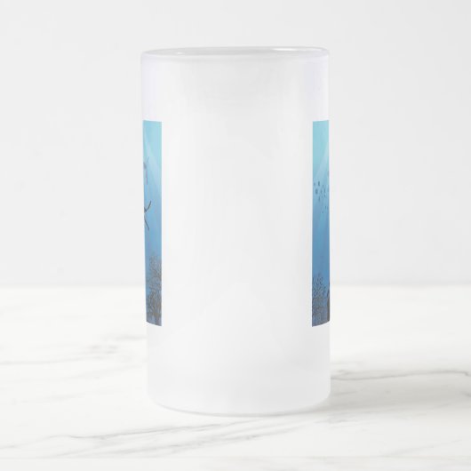 Shark Diving Scuba Diver Matglas Bierpul (Center)