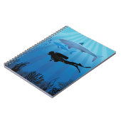 Shark Diving Scuba Diver Notitieboek (Linkerzijde)