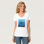 Shark Diving Scuba Diver T-shirt (Voorkant volledig)