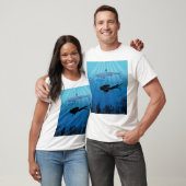 Shark Diving Scuba Diver T-shirt (Unisex)