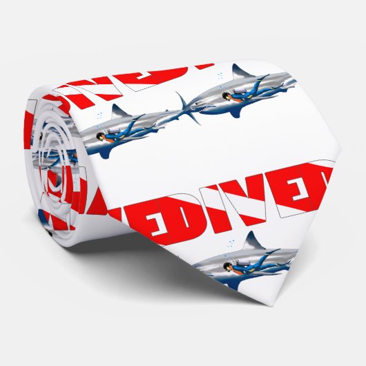 Shark Diving Stropdas (Opgerold)