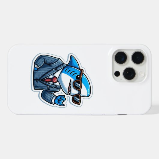 Shark Drawing: Deep Water iPhone Hoesje (Achterkant horizontaal)