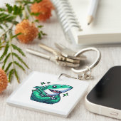 Shark Drawing: Deep Water KeyChain #1 (Voorkant Rechts)