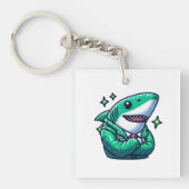 Shark Drawing: Deep Water KeyChain #1 (Voorkant)