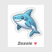 Shark Drawing: Deep Water Sticker #11 (Vel)