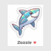 Shark Drawing: Deep Water Sticker #3 (Vel)