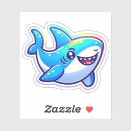 Shark Drawing: Deep Water Sticker #4