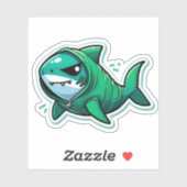 Shark Drawing: Deep Water Sticker #5 (Vel)