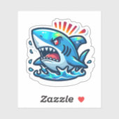 Shark Drawing: Deep Water Stickers #15 (Vel)