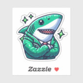 Shark Drawing: Deep Water Stickers #16 (Vel)
