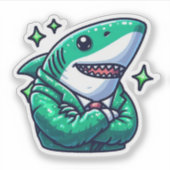 Shark Drawing: Deep Water Stickers #16 (Voorkant)