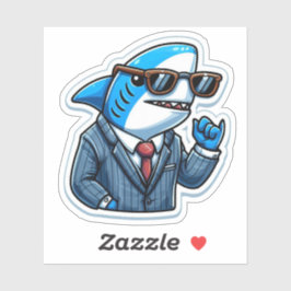 Shark Drawing: Deep Water Stickers #17
