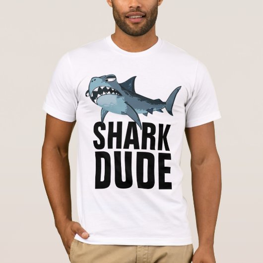 SHARK DUDE MANNEN T-SHIRTS (Voorkant)
