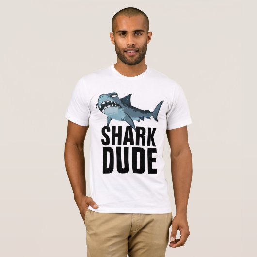 SHARK DUDE MANNEN T-SHIRTS (Voorkant volledig)