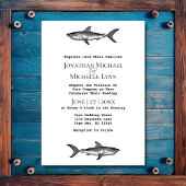 Shark Eat-Drink en een gehuwde zwarte bruiloft Kaart