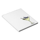 Shark Eating Martini Olive Notitieblok (Schuin)