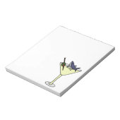 Shark Eating Martini Olive Notitieblok (Linkerzijde)