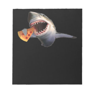 Shark Eating Pizza Shark Lovers Funny Gifts Notitieblok