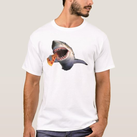 Shark Eating Pizza Shark Lovers Funny Gifts T-shirt (Voorkant)