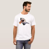 Shark Eating Pizza Shark Lovers Funny Gifts T-shirt (Voorkant volledig)