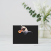 Shark Eating Pizza Shark Lovers Funny Gifts Visitekaartje (Staand voorkant)