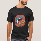 Shark Eating Pizza T-shirt (Voorkant)
