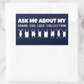 Shark Egg Hoesje Collector Rechthoekige Sticker (Tas)