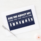 Shark Egg Hoesje Collector Rechthoekige Sticker (Envelop)