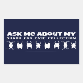 Shark Egg Hoesje Collector Rechthoekige Sticker