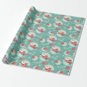 Shark en Santa Cadeaupapier (Uitgerold)
