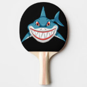 Shark Face background Ping Pong Paddle Tafeltennisbatje (Voorkant)