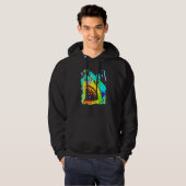 Shark Face Fish Pop Art Hoodie (Voorkant volledig)