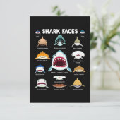 Shark Faces Sharkaholic Kaart (Staand voorkant)