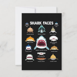 Shark Faces Sharkaholic Kaart