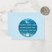 Shark Fact Notitiekaartje (Voorkant / Achterkant in situ)