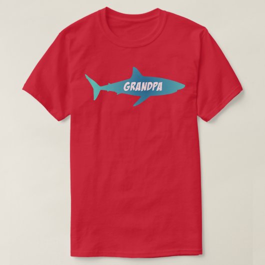Shark Family opa Shark T-shirt (Design voorkant)