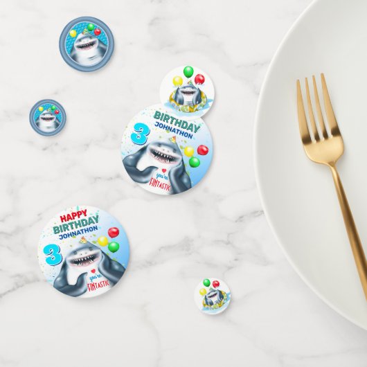 Shark Fantastic Kids Verjaardag Confetti (Groep)