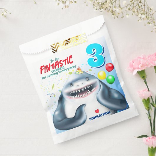 Shark Fantastic Kids Verjaardag Favoriet Tas Bedankzakje (Gezegeld)